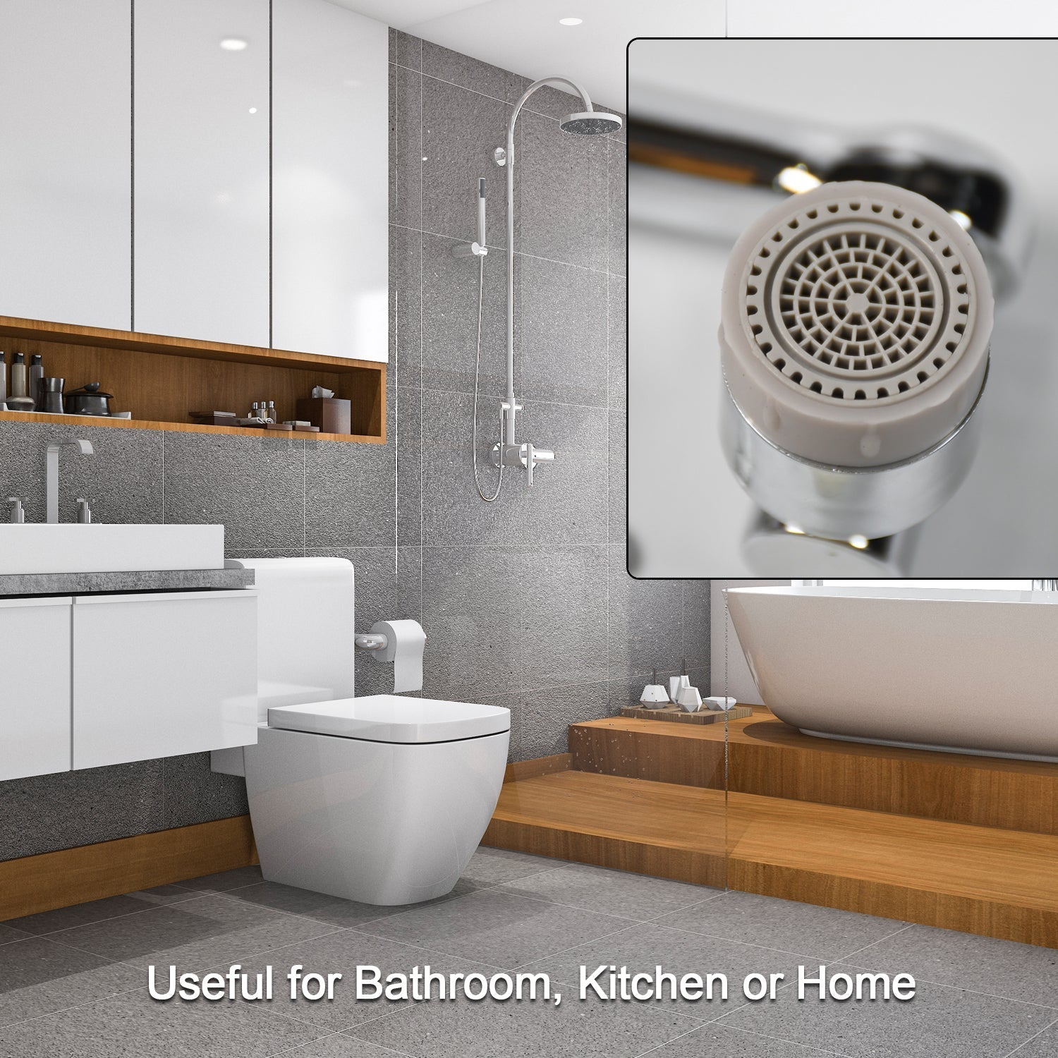 Splash Faucet Filter – 180° Rotating Sprayer, Double O-Ring, Movable Water-Saving Sink Aerator Extender (Loose) Splash Faucet Filter – 180° Rotating Sprayer, Double O-Ring, Movable Water-Saving Sink Aerator Extender (Loose)